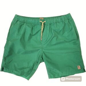 PRPS Mens Green Drawstring Swim Trunks Size 32